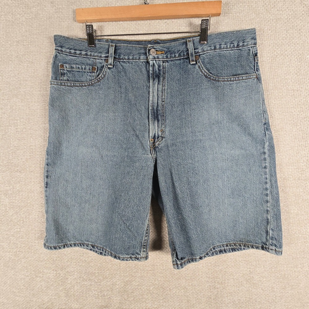 Levis 550 Relaxed Fit Mens Denim Shorts W40 Blue Medium Wash Cotton